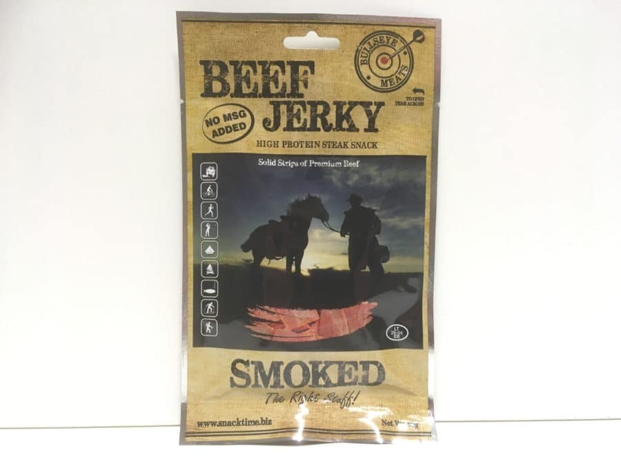 Beef jerky smoked savustettua naudan kuivalihaa - Karkkikuja