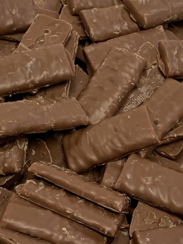 Suklaakrokantti - litteä suklaakarkki - Karkkikuja