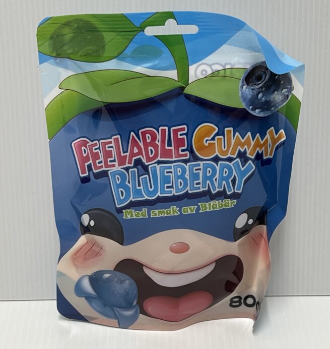 Peelable Gummy Blueberry 80g