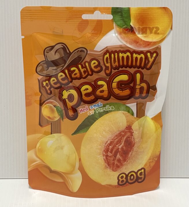 Peelable Gummy Peach 80g